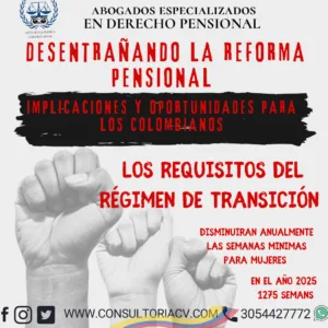 Reforma Pensional:  Ley 2381 de 2024  Los requisitos del régimen de transición establecidos en la reforma pensional en Colombia