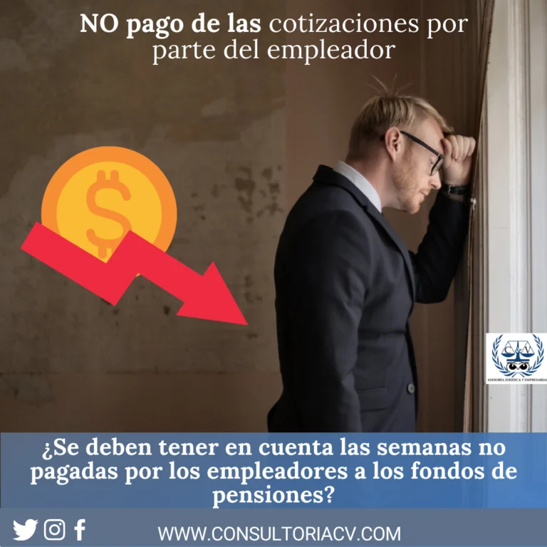 NO pago de las cotizaciones por parte del empleador